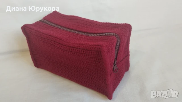 Дамски плетен несесер, снимка 2 - Портфейли, портмонета - 51233550