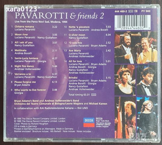 Pavarotti & Friends – Pavarotti & Friends 2, снимка 2 - CD дискове - 46404174