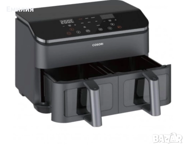 Двоен фритюрник с горещ въздух Cosori Dual 