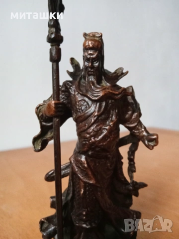 Метална статуетка древен пълководец, снимка 2 - Статуетки - 53911086