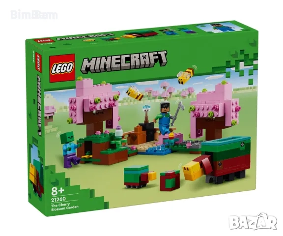 Конструктор LEGO® Minecraft™ 21260 - Черешова градина / 304 части