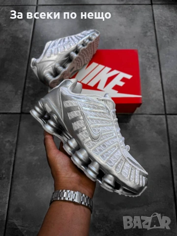 Nike Shox TL Мъжки Маратонки С Кутия👟Мъжки Спортни Обувки Сиво Код S415, снимка 2 - Маратонки - 53265772