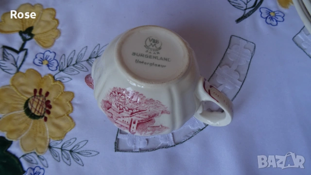 Порцелан Villeroy & Boch Burgenland червено, снимка 11 - Чинии - 53844253