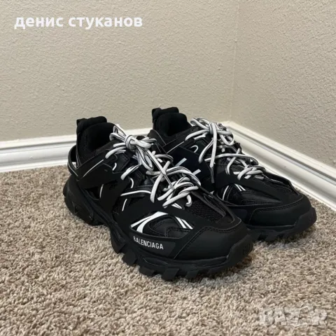  Balenciaga Track Black White, снимка 3 - Кецове - 47355431