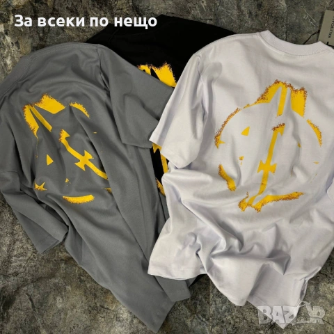 Balenciaga Мъжка Бяла Тениска👕Мъжка Блуза С Къс Ръкав В Бял Цвят Код Mens P.86, снимка 2 - Тениски - 53821487