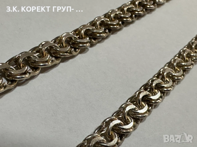 Сребърен Синджир 925, 32,57гр, снимка 9 - Колиета, медальони, синджири - 53619636