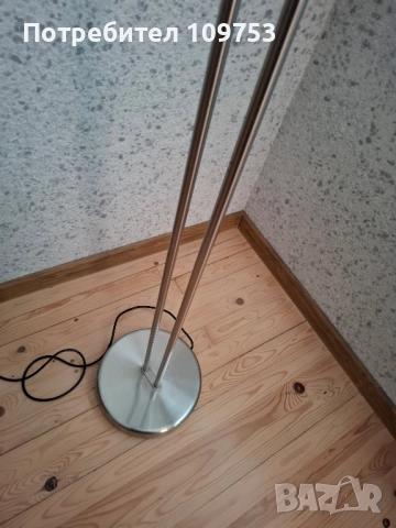 Метална Стояща подова лампа h=180см, снимка 7 - Настолни лампи - 52432775