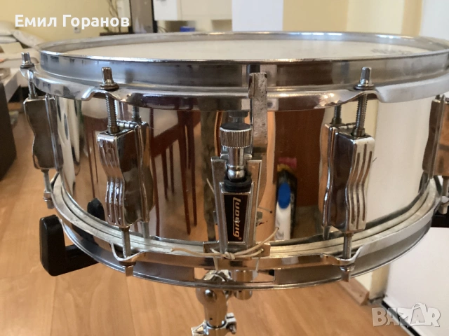 Ludwig 14”/5” хром в/у дърво USA 80год, снимка 6 - Ударни инструменти - 54087222