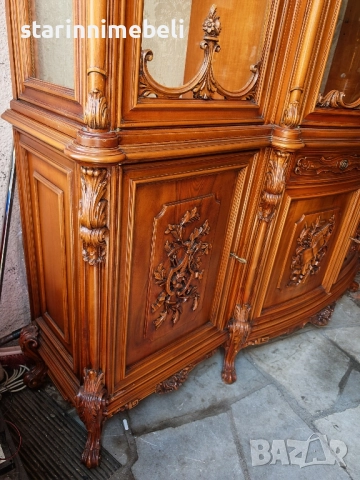 Луксозна антикварна витрина , снимка 4 - Секции и витрини - 52531999