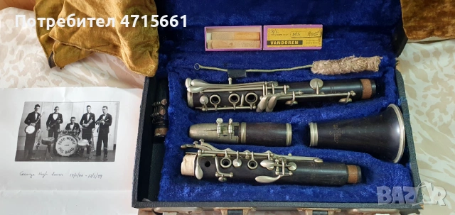 Кларинет J.Heywort & Son London / Paris стар английски Кларинет на близо 100 години, снимка 3 - Духови инструменти - 53180677