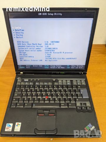 Лаптопи IBM ThinkPad T42, снимка 1 - Лаптопи за дома - 46478241