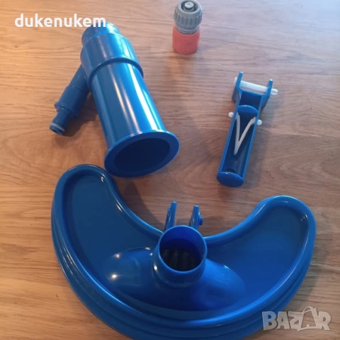 Прахосмукачка за басейн, с четка и 4 подвижни алуминиеви пръта, 150 см, снимка 9 - Басейни и аксесоари - 52233678