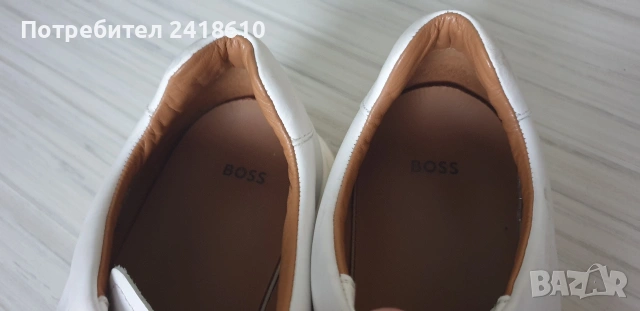 Hugo Boss Leather Mens Size 44/ - 28 см ОРИГИНАЛ! Мъжки спортно - елегантни обувки естествена кожа!, снимка 4 - Кецове - 53585650