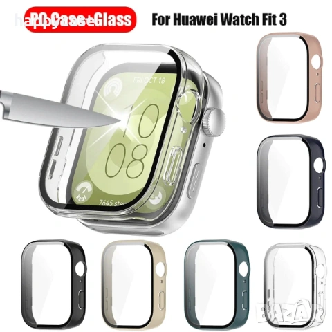 Huawei Watch Fit 3 / Твърд удароустойчив кейс с протектор