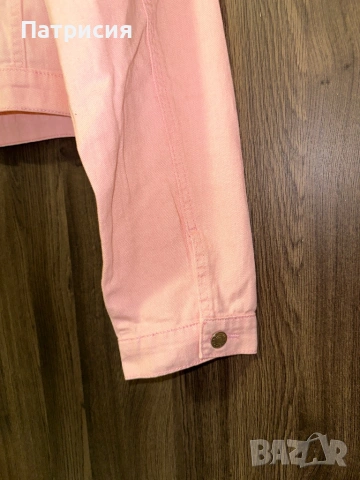 Чисто ново розово дънково яке, размер L, снимка 13 - Якета - 54031770