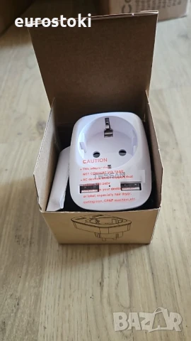 Tessan TS-611 Захранващ разклонител,  2 x USB-2.4A портове за зареждане, 10 A, адаптер за множество , снимка 5 - Кабели и адаптери - 50965887