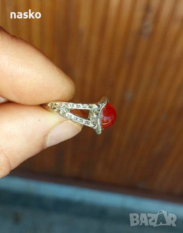 Старинен пръстен с карнеол , снимка 8 - Антикварни и старинни предмети - 46430910