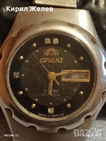 Марков дамски часовник ORIENT CRISTAL работи за КОЛЕКЦИЯ 51472, снимка 3 - Дамски - 52377387
