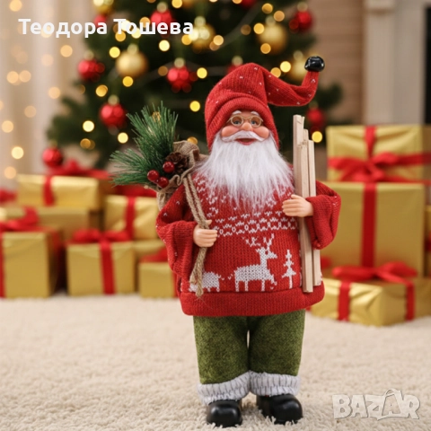 Фигурка дядо Коледа 30см, снимка 2 - Фигурки - 52794516