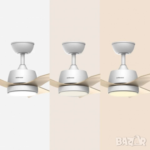 Таванен вентилатор Brizy Bright Outdoor с дистанционно управление,LED осветление,6 скорости,45W DC м, снимка 8 - Друга електроника - 51926445