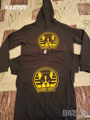 Суичър и тениска ,худи sundey habit 11 ,12 год.