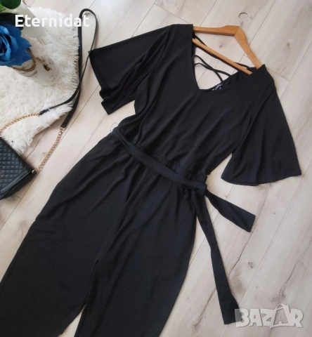 Черен гащеризон с коланче , снимка 7 - Гащеризони - 51839880