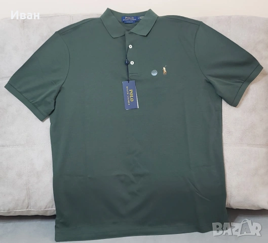 Нова оригинална фланелка Polo Ralph Lauren classic fit - размер L, M - 100% памук, снимка 6 - Тениски - 54079707