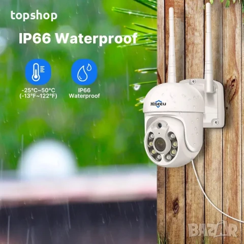 ЧИСТО НОВА 10 канална NVR безжична система за видеонаблюдение Hiseeu k8210-3ws с 12", 3TB диск..., снимка 4 - Комплекти за видеонаблюдение - 50525212