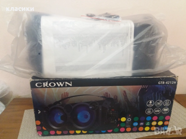 Радио парти  CROWN GTB-4212 H., снимка 9 - Радиокасетофони, транзистори - 52249828