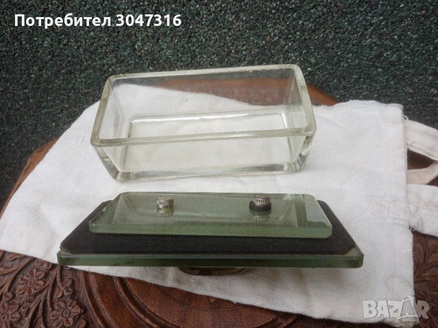 Антикварна стъкленица за стерилни материали. Ретро медицинско стъклено изделие., снимка 8 - Антикварни и старинни предмети - 52507413