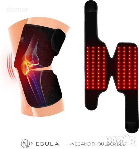Устройство за терапия с LED червена светлина Nebula 660/850nm (каишка за коляно и рамо), снимка 3 - Други - 46455670