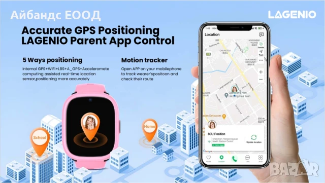 Смарт часовници Lagenio K3, снимка 4 - Смарт часовници - 51321251