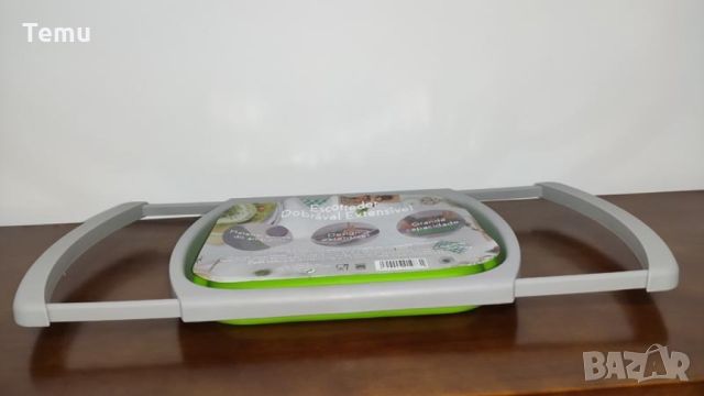Сгъваема правоъгълна кошница за измиване и изцеждане на плодове и зеленчуци / Размери на решетъчната, снимка 6 - Аксесоари за кухня - 45690916