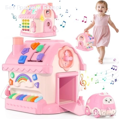 Нова Образователна играчка Montessori музикална къща за бебе 1-2 години, снимка 2 - Образователни игри - 52544368