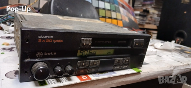 VW Beta ретро автокасетофон, снимка 3 - Аксесоари и консумативи - 52379014