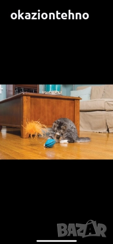 Интерактивна фитнес играчка за котки PetSafe Funkitty със суха храна и лакомства за котки и котенца,, снимка 2 - За котки - 52067862