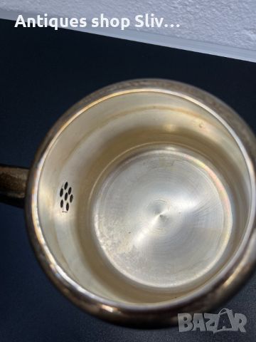 Английски посребрен чайник. №5584, снимка 7 - Антикварни и старинни предмети - 46443710