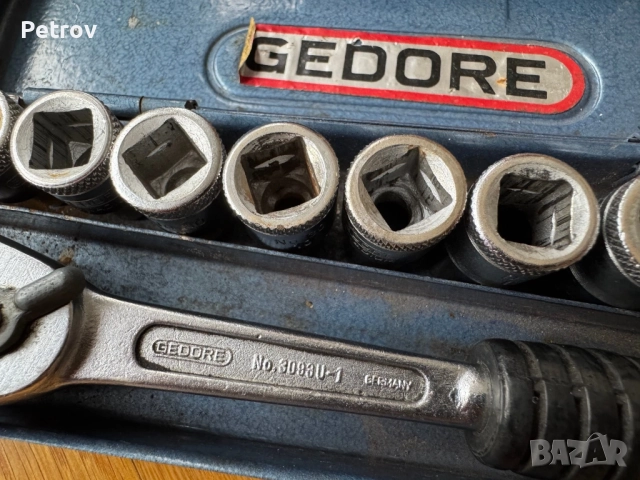 GEDORE No.3093U-1 - MADE IN GERMANY - 3/8" ПРОФЕСИОНАЛНА Гедория 12-стенни вложки 6 - 19 mm+3 вложки, снимка 3 - Гедорета - 51790689