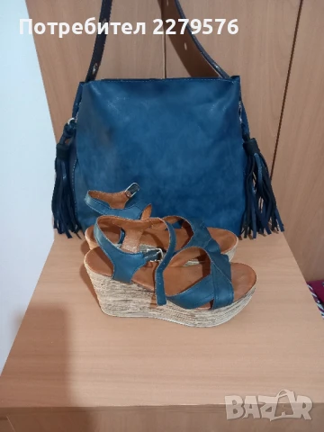 Сет дамски сандали и чанта, снимка 4 - Сандали - 50504912
