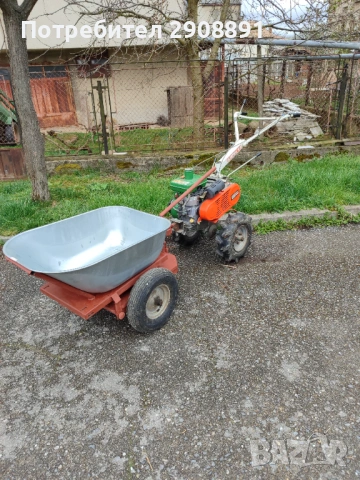 Мотоблок с количка , снимка 2 - Градинска техника - 54071698