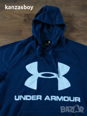 Under Armour Rival Fleece Logo - страхотно мъжко горнище КАТО НОВО ХЛ, снимка 3 - Спортни дрехи, екипи - 48492889