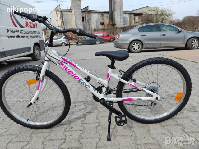 SPRINT Алуминиев велосипед 24" Velotec Adventure розов, снимка 8 - Велосипеди - 53922862