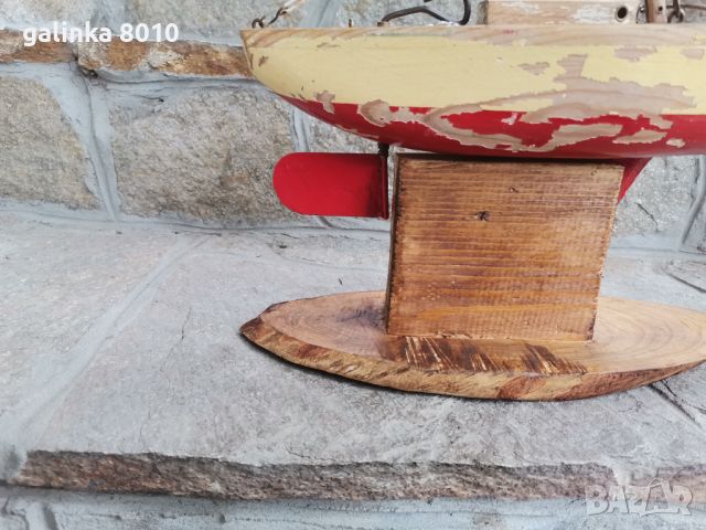 Старо дървено корабче, снимка 6 - Антикварни и старинни предмети - 45820384