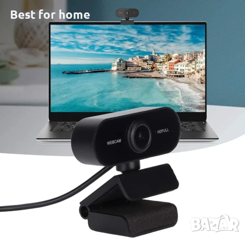 1080P Full HD уеб камера с микрофон, снимка 8 - Камери - 51041898