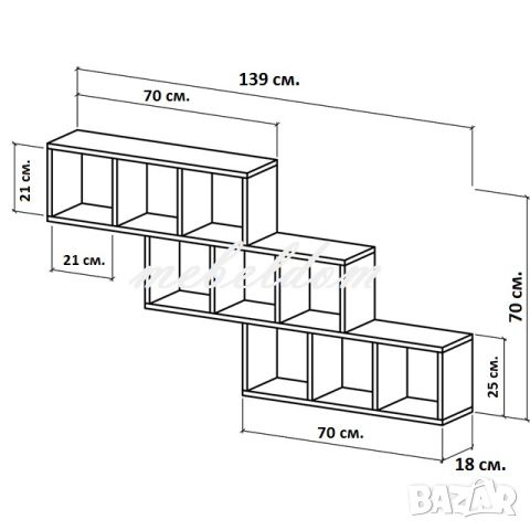 Етажерка за стена,етажерки(код-0374), снимка 5 - Етажерки - 24876928