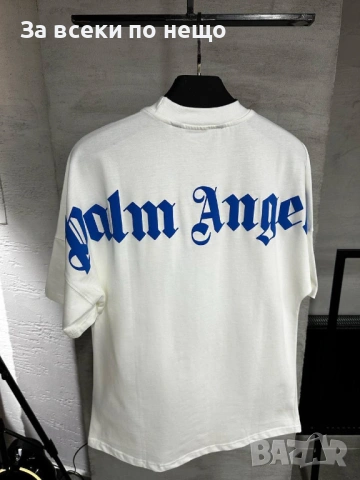 Palm Angels Мъжка Бяла Тениска👕Мъжка Блуза С Къс Ръкав В Бял Цвят Код Mens P.96