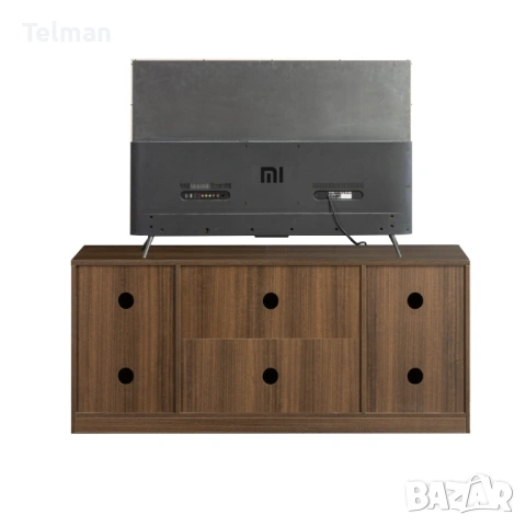 TV шкаф цвят орех с таблени врати, снимка 8 - Шкафове - 53985451