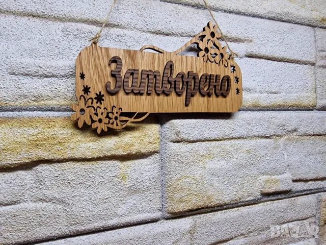 Табела Отворено Затворено от страната на Затворено може да има и телефон, снимка 5 - Стелажи и щандове - 49855367