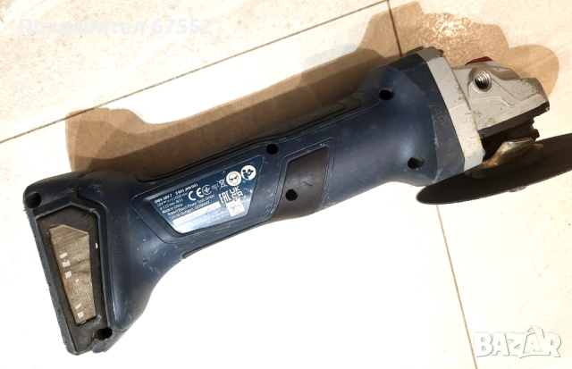 Безчетков шлайф Bosch 18V-7, 115мм. 11000 оборота. Без батерии и зарядно. Цена: 160лв. (крайна), снимка 3 - Други инструменти - 52323676