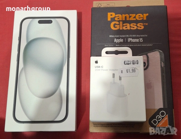 iPhone 15 /Black/ 128gb/ ЧИСТО НОВ/ 